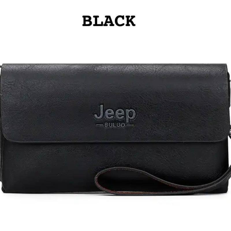 JEEP BULUO MENS LEATHER CLUTCH BAG