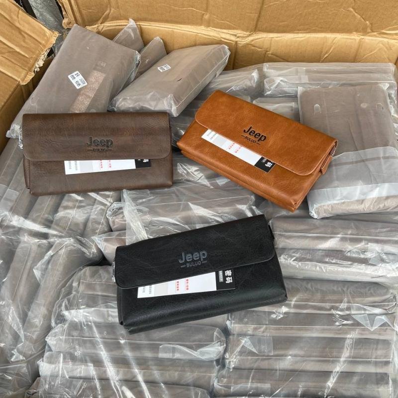 JEEP BULUO MENS LEATHER CLUTCH BAG