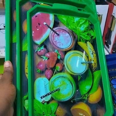 3PCS PLASTIC TRAY SET