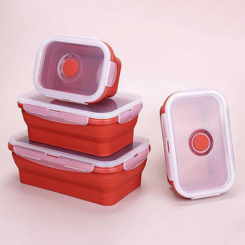 COLLAPSIBLE 4IN1 STORAGE BOWL WITH COVER