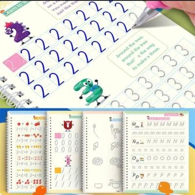 4PCS MAGIC GROOVE CALLIGRAPHY PRACTICE BOOK