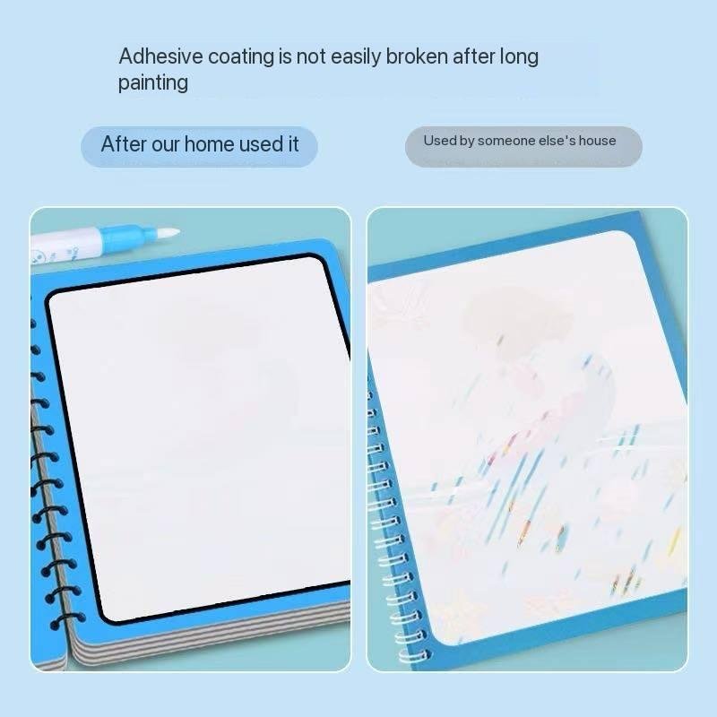 KIDDIES REUSABLE MAGIC WATER COLOURING BOOK